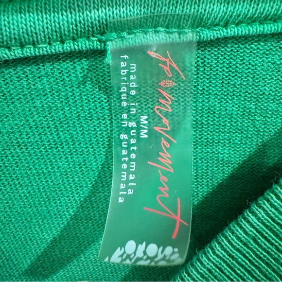 Free People FP Movement All Star Oversize T-Shirt. Kelly Green. Size Medium - Picture 5 of 9